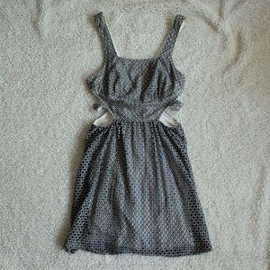 Aniina Black/White dress with midriff cut-out